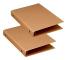 A5 6-rings pärm, A5 ringpärmsmappar, A5 ringpärm 6 hål, Kraft a5-mappar för att lägga till broschyrer, omslag, scrapbooking-papper, lösa blad, 2 st