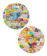 Vision Board-material för journalföring, inspirerande klistermärken med självförtroendehöjande positiva citat, vattentäta återanvändbara vinylklistermärken för