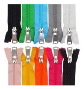 10 st 35 cm separerande nylon dragkedjor i bulk #5 jackkedjor för jackor rockar sömnad hantverk 10 färger blandade