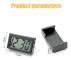 Mini Digital Clock for Car Dashboard, Self-Adhesive Electronic Vehicle Clocks with LCD Time