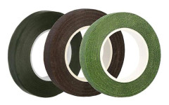 3 rullar 1/2" bred 30 yard/rulle blomtejp blomstjälk omslag tejp bukett stjälk omslag för blomsterhantverk (grön, brun, svart)[CO]