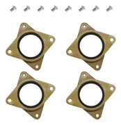 4st/set Stegmotor Vibrationsdämpare Skruvsats Stål och Gummi för Nema 17 Stegmotor 3D-skrivare Tillbehör