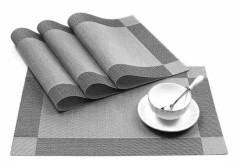 Underlägg set om 8 PVC bordsunderlägg tvättbara värmebeständiga halkfria värmeisolerande för kök och matsal 45CM x 30CM[CO]