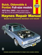 Buick, Oldsmobile & Pontiac full-size RWD petrol (1970-1990) Haynes Repair Manual (USA) (häftad, eng)