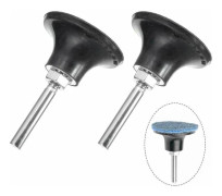 2 st 50mm Pad Hållare Roll Lock Slip Polermedel Dorn Snabbväxling Slipmaskin Tillbehör med 6.35mm Skaft för Roterande Verktyg Slipning Polering
