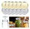 12-pack vanliga burklock, Mason Burklock, Ringar Canning Lock 70MM, Läckagesäkra Silver Split-Type Burklock