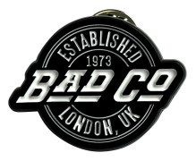 Bad Company Est 1973 Pin Circle Logo Badge