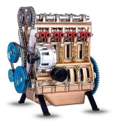 /HH/4-cylindrig bilmotormodell för vuxna, motormodell för skrivbord, hartsmodellmotorset, kreativ bordsdekoration hantverk - 10*8*14cm
