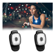 /NN/Clip-on ficklampa LED löpljus Clip-on ljus USB nattlöpning bröstlampa Hundpromenad vandring joggare handsfree ficklampa