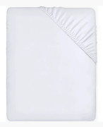 Fitted Sheet - White, 140 x 200 cm - 35 cm Corner for Thick Mattress - Brushed Microfiber Polyester 140*200+35cm