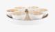 present time PT4193WH, Serveringsfat, Bambu, Vit, Rund, 32 cm, 60 mm