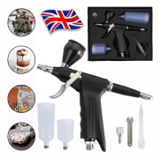 Professionell dubbelverkande airbrush-pistol med 0,3 mm munstycksspets, ergonomisk komfortdesign för minskad handtrötthet, idealisk för långvarigt konst- och hantverksarbete
