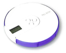 /NN/Automatisk tablettdispenser med 7-dagars elektronisk organizer (färg: lila)