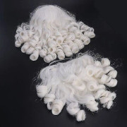 Jultomtemask, Peruk och Skäggset, Plysch Jultomtemask, Santa Latex Mask Set, Juldekoration[CO]