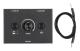 AB Switcher Selector för 3,5 mm ljudutrustning, Bi-Directionell 2 Ingång 1 Utgång eller 1 Ingång 2 Utgång Switchbox med En-Knapps Tystnad, Plug and Play