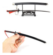 Demon Slayer Svärd Mini Katana Nyckelringar Anime Figur Tanjiro För Män Kimetsu No Yaiba Zenitsu Nyckelkedja Cosplay Hänge