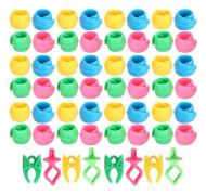 /HH/ 56 st Bobbin Thread Buddies Silikonhållare Clips Klämmor Spolhållare Broderiverktyg