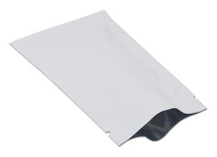 100 stycken aluminiumfolie blixtlåspåsar, platt Mylar-påse DXGHC[PL]