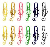 50 Stycken Musikaliska Gem Musiknot Gem Notställ Gem Klämmor för Skrivbord Bokmärke Kontor Skola