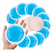 Återanvändbar kylkompress - Rund gel-ispack - 10-pack - Omedelbar smärtlindring