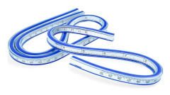 /NN/Flexibel linjal, (30CM+60CM) Böjd linjal, Dubbelsidig kreativ