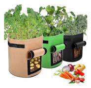 Potatisodlingssäckar, 3-pack 7 gallon potatisodlingspåsar för grönsaksodling