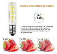 10-pack 9W E14 LED-lampa, kallvit 6000K, motsvarande 60W glödlampor, AC220-240V, 680lm, 360° strålvinkel, ej dimbar [CO]