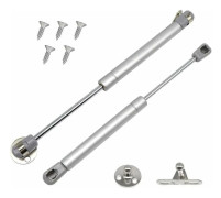 Set med 2 gasfjädrar, 60N/6 kg möbelfjäder gasstötdämpare, mjukstängande gångjärn, hydraulisk fjäder skåpfjäder för köksluckor (2, 60N)