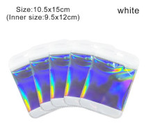 100 st/påse Självförslutande påsar Förpackningspåse VIT 10,5X15 CM white 10.5x15 cm