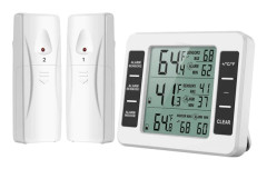 Wireless kylskåpstermometer med 2 sensorer