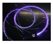 Färgglad LED Dans Flash Optisk Fiber Piska Atmosfär Lampa Rekvisita 7 Färger Dans Piska xi (FMY)