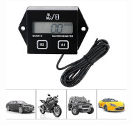 2025 Ny Modell Meter Induktion Varvräknare Digital Motorvarvräknare För Bil Motorcykel LCD-Display Varvräknare Digital Varvräknare, Svart