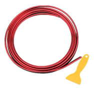 5m Universell Formlist Dekorlist Dörrspringa DIY Bil Styling Instrumentbräda Luftutsläpp Flexibla Biltillbehör Interiör| | Red_MGF Red