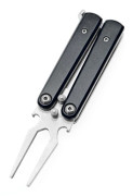 Golf Alloy Forks - Golf Divot Reparationsverktyg, Hopfällbart Butterfly Divot-verktyg i Metall