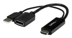 StarTech.com HDMI till DisplayPort-adapter - 4K 30 Hz - adapterkabel - DisplayPort / HDMI - 25.5 cm