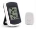 LCD Digital Trådlös Termometer för Inomhus eller Utomhus, Mini Rumstemperatursensor, Liten Exakt Vädertestare för Hem, Sovrum och Kontor, Vit