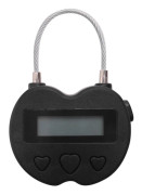 Smart Tidslås LCD-Display Tidslås USB Uppladdningsbart Temporärt Timer Hänglås Resa Elektronisk-YNP【pl】