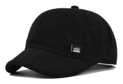 Kort brätte keps enfärgad koreansk stil keps solhatt solhatt vår stil hatt grossist Cd1051Black