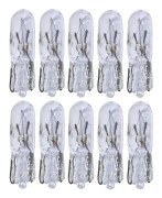 Kompatibel packning med 10 T5 12V 1,2W instrumentbrädelampor【pl】