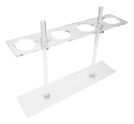 Plexiglas trattställ med justerbar höjd - Laboratorietillbehör med 4 hål