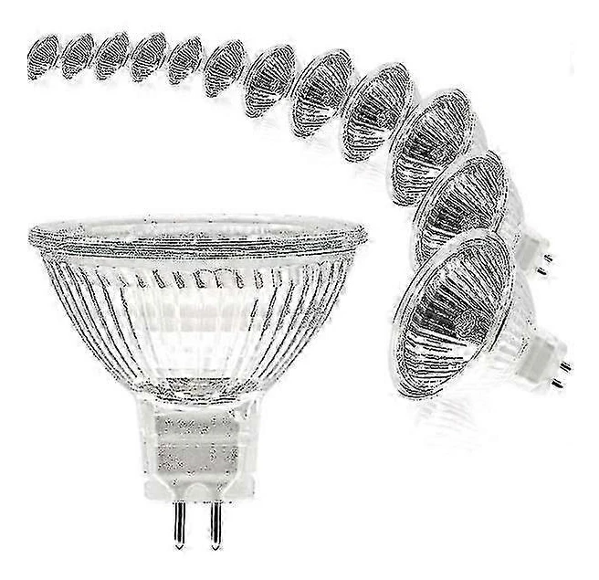 12-pack Dimbar 12V 20W MR16 Halogenlampa 2700k Varmvit Gu5.3 2-stift (mr16-20w-12p)