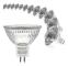 12-pack Dimbar 12V 20W MR16 Halogenlampa 2700k Varmvit Gu5.3 2-stift (mr16-20w-12p)
