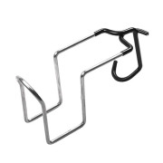 1 st hopfällbar stol Mugghållare Utomhustält Klämma Typ Koppställ Dryckeshållare Svart 25X9X5,7CM Svart 25X9X5.7CM【pl】