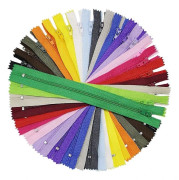 Nylon spiralblixtlås, 100 st 23 cm färgglada syblixtlås kompatibla med sömnad hantverk skräddare och kläder (20 färger)【pl】