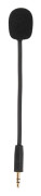 3,5 mm Mikrofon Ersättning Brusreducerad Spelmikrofon med Avtagbar Mikrofonarm för Kingston Hyper X Cloud Orbit S