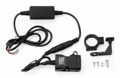 {xjxj} Motorcykel USB-mobilladdare (9-24V) med dubbla USB-utgångar och vattentät säkringsbrytare för motorcyklar, lastbilar, båtar