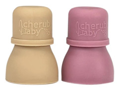  Drickpip till Squeezepåse, Rosa/Orange, CherubBaby