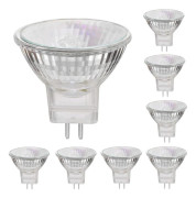MR11 Halogenlampor, 35W, 12V, MR11, GU4 Två-stiftsbas Halogenlampor, Dimbar - 2700k Varmvit - 8 ST