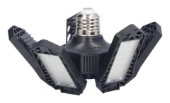LED-garagelampa Fällbar Garage Taklampa E27 20W 1500LM 5 Blad Lager Workshop Ljus 85‑265V