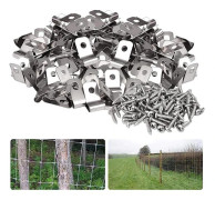 Fence Wire Clips with Screws - 304 Stainless Steel